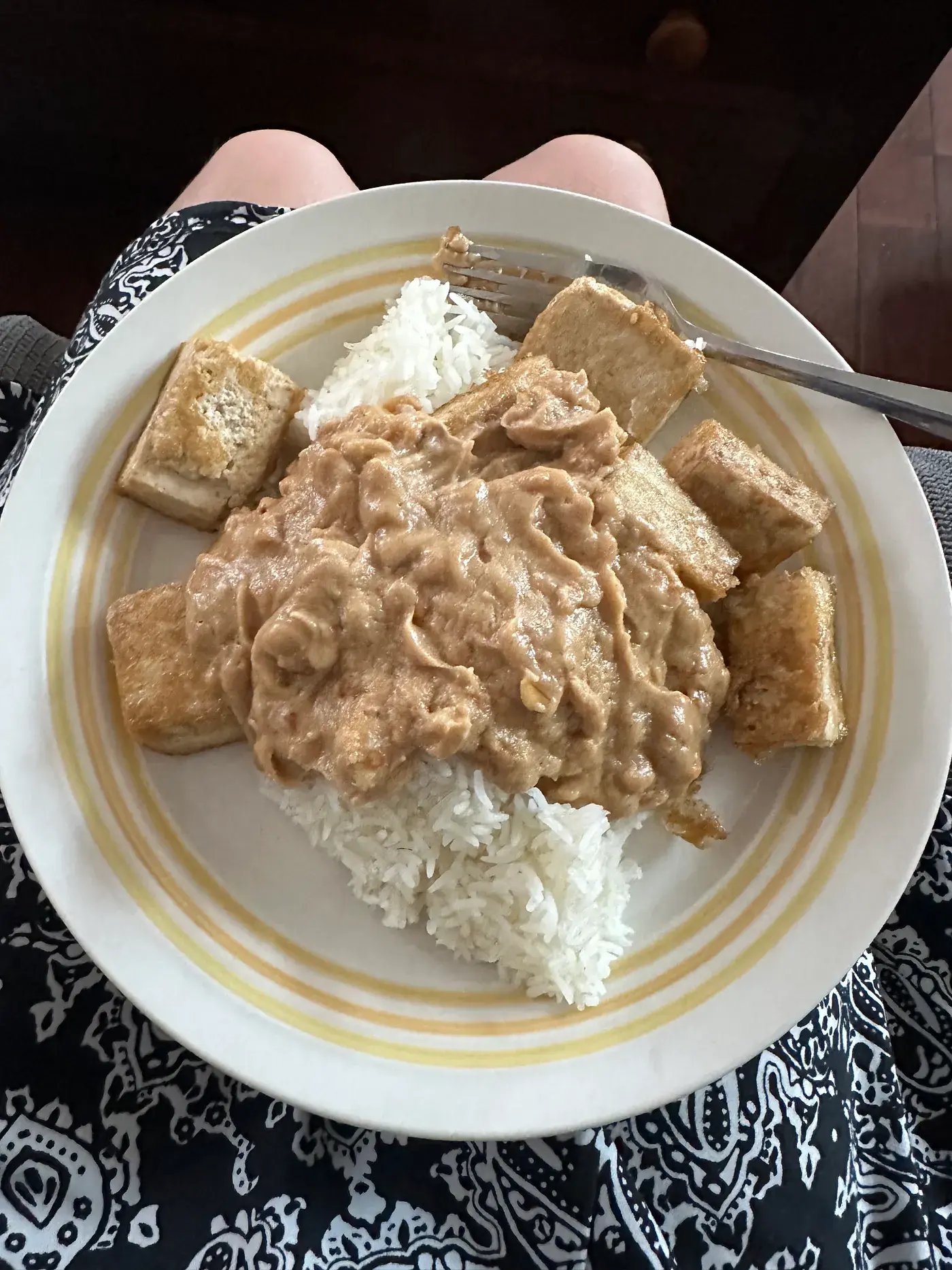 Peanut butter tofu
